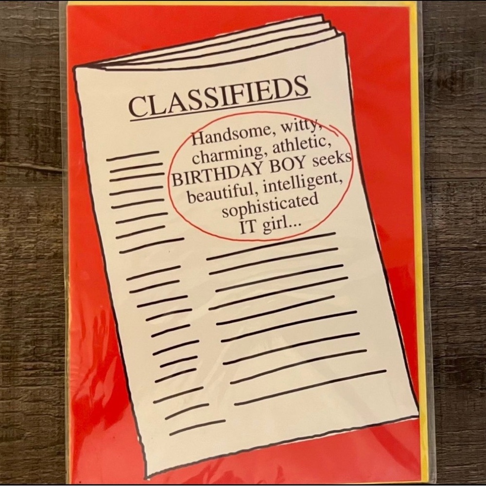 💞 New Funny Men’s Birthday Card Imported from the UK
